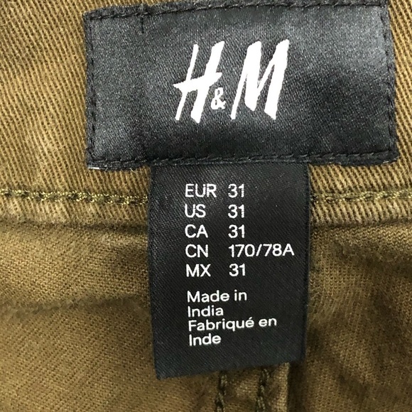 H&M slim fit brown shorts, size 31 - Picture 3 of 6